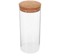 UPKOCH Glass Terrarium Jar Large 8cm Diameter x 18cm Height with Cork Stopper, Micro Landscape Ecological Bottle for Moss Plant DIY, Decorative Micro Landscape Planter for Desktop