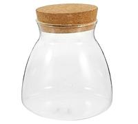 UPKOCH Glass Terrarium Jar with Stopper Transparent Ecosystem Container for Hydroponic Plants and Micro Landscapes Small Fish Tank Decor for Indoor Decoration
