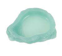 UPKOCH Glowing Reptile Water Dish Resin Feeding Bowl Night Easy to Ideal for Bearded Dragon