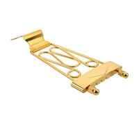 UPKOCH Gold Tailpiece Bridge for Jazz Electric Guitars Lightweight Replacement Part Easy to Install Enhances Playability and Style for Upgrading Broken Old Tailpieces
