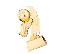 UPKOCH Golden Soccer Trophy Resin Award for Football Match Prize with Base for School and Kindergarten Durable Design for Celebrating Young Athletes