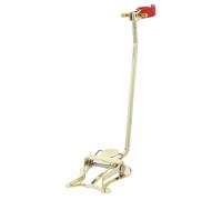 UPKOCH Golden Stainless Steel French Horn Holder Clip with Stable Grip and Versatile Use, Compact Trumpet Lyre Clip Music Holder for Marching Band, for Graduation Party and Back