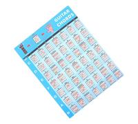 UPKOCH Guitar Chord Reference Chart for Beginners Self-adhesive Music Theory Wall Coded Scales and Chords for Classroom