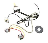 UPKOCH Guitar Harness Kit Black Yellow Red Grey White Wire Pots Harness Electric Guitar Cord