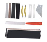 UPKOCH Guitar Maintenance Tool Fret Leveling Beam Sanding Paper Crowning File String Spreader Premium Construction for Guitar Care Bass Ukulele