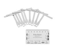 UPKOCH Guitar String Action Gauge Tool Set Radius Measuring Ruler for Guitar Bass Setup String Height Suitable for Electric