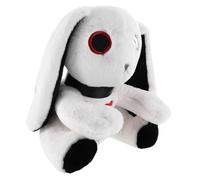 UPKOCH Halloween Plush Bunny Doll with Large Ears Lightweight Soft Stuffed Rabbit for Teens Cute Embroidered Cartoon Design Material White Decorative Plush Animal