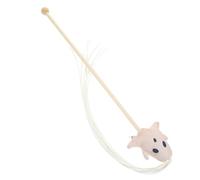 UPKOCH Halloween Plush Interactive Cat Teaser Stick for Kittens and Cats, Soft White Ghost Design, Interactive Teasing Wand for Indoor Play and Kitten Teasing