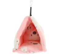 UPKOCH Hamster Nest Warm Resting Bed for Small Pets in Winter Pink | Cotton, Easy to Clean, Comfortable Hideout for PET Use, Soft Hamster Bedding, Warm Nest