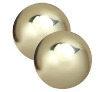 UPKOCH Hand Rolling Balls 1 Pair Brass Massage Balls for Stress Relief Blood Circulation Improvement Smooth Polished Round Design for Hand Exercise Adults