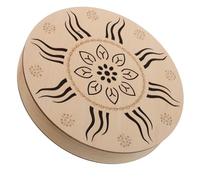 UPKOCH Handheld Rain Sound Drum Meditation Instrument for Outdoor Garden Relaxing Water Effects Ethnic Percussion Ritual Instrument for Classroom Yoga