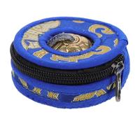 UPKOCH Handmade Brass Meditation Chime Bell Tibetan Percussion Instrument with Storage Bag Suitable for Yoga and Mindfulness Practice Random Color