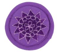 UPKOCH Handmade Cotton Cloth Embroidery Singing Bowl Mat, Tibetan Bowl Pad, Lightweight Portable round Cushion for Buddha Hall, Wear-resistant Meditation Accessory Random Style