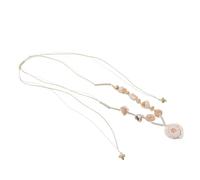 UPKOCH Handmade Shell Necklace for Women Ocean-inspired Conch Pendant Beach Jewelry Tropical Hawaiian Style for Summer Wear Lightweight and Skin-friendly Accessory