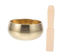 UPKOCH Handmade Tibetan Buddhist Sound Bowl for Yoga Meditation Singing Bowl Holder and Mallet Meditation for Mindfulness Practice