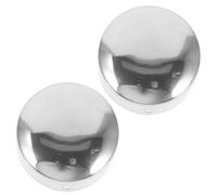 UPKOCH Handrail End Caps 38mm Round Tube Protector Stainless Steel Handrail Fitting Covers for Staircase Wooden Rails 2pcs