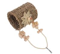 UPKOCH Hanging Rattan Bird for Parakeets and Cockatiels Shredded Foraging and Durable Chewing Fun Promotes Activity and Reduces Destructive Behavior