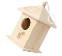 UPKOCH Hanging Wooden Bird House Cozy Nesting Box for Birds Outdoor Garden Decoration Safe Reliable Material for Balconies Patios Provides Shelter From Elements
