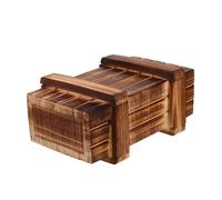 UPKOCH Hidden Compartment Wooden Puzzle Box Brain Teaser for Adults Safe Construction with Secret Mechanisms Enhances Cognitive Skills and Provides Endless Fun