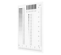 UPKOCH High-precision Inspection Ruler Defects Measuring Tool Line Width Defect Detection Plastic Crack and Spot Ruler for Quality Control and Precision Tasks