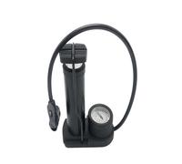 UPKOCH High Pressure Mini Foot Pedal Air Pump with Barometer Portable Metal Bicycle Inflator for Bike Tires and Household Use Multi-purpose Foot Pump in Black