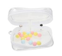 UPKOCH High Transparency Doll Bag with Keychain Dual Zipper Plush Storage Case Thickened PVC Figure Box for Collectibles Portable Soft Organizer for Display and Travel