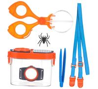 UPKOCH Insect Viewer Magnifying Box Portable Critter Container for Bug Catching Nature Exploration School Experiments Safe for Strap for Observing Insects