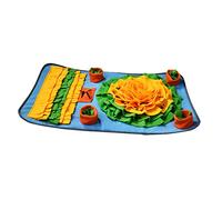 UPKOCH Interactive Blue Snuffle Mat for Dogs Slow Feeding Puzzle Puppy Sniffle Pad for Foraging Training Relieves Stress and Encourages Natural Scenting Skills