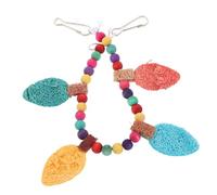 UPKOCH Interactive Parrot Chew with Hanging Cage Swing for Behavioral Enrichment and Intelligence Training Durable Bite for Lovebirds Budgies African Grey Easy to Install and Boost