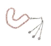 UPKOCH Islamic Prayer Bead String Purple Glass Rosary Beads Decorative Prayer Prop for Muslim Worship and Daily Wear Creative Handcrafted Religious Bracelet