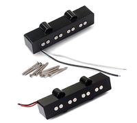 UPKOCH Jb Bass Pickup Replacement for String Bass Set of Bridge Neck Pickups Open Style Medium Output Harmonics