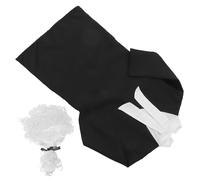 UPKOCH Judge Costume with Robe Wig for Halloween Career Day Authentic Courtroom Lawyer Outfit for Boys Lightweight Non-irritating Fabric Easy Dress-up Pretend Play Role-playing Kit
