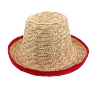 UPKOCH Juggling Straw Hat for Acrobatics Street Dance Handmade Accessory Elegant Minimalist Design for Various Performance Settings Unique Cosplay Costume Use
