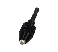 UPKOCH Keyless Drill Chuck with 6.35mm Hex Shank Adapter, 0.3-6mm Clamping Range Aluminium Alloy Construction, Practical Conversion Tool for Home Electric Grinder Drill Use