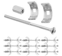 UPKOCH Kitchen Countertop Connectors with Half-Moon Shape 10pcs in Galvanized Steel for Versatile Compatibility and Flexible Combinations , for Kitchen Worktops and Furniture