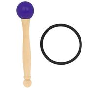 UPKOCH Knock Stick Crystal Bowl Rubber Ring and Wood Handle Mallet for Meditation Accessories for Sound Bowl Sticks and Mallets