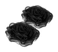 UPKOCH Lace Rose Flower Shoe Clips Removable Shoe Accessories for Flats High Heels Romantic Floral Buckles Compatible with Various Footwear Elegant for Women Party and Wedding Decor
