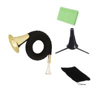 UPKOCH Lacquer Gold Plate Brass Waldhorn Professional Wind Instrument Great for Birthday Christmas and Festivals