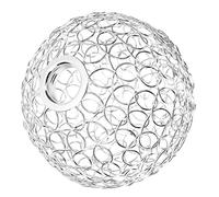 UPKOCH Lampshades for Ceiling Lights, Globe Lamp Shade Replacement in Iron, Silver Hollow Wire Pendant Shade, Easy to Install for Aisles and Restaurants, Warm Atmosphere