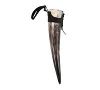 UPKOCH Large Capacity Viking Drinking Horn Mug Handmade Decorative Horn Cup for Men Versatile Beer Wine Ale Tankard Unique Craftsmanship Rustic Norse Style