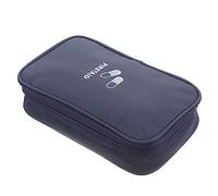 UPKOCH Large Portable Medicine Storage Bag Wear Resistant Oxford Cloth Organizer for Hiking Travel Home Use Easy Access Full Zipper Design Durable Reusable Medication Container