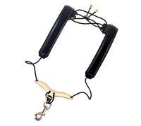 UPKOCH Leather Saxophone Strap Double Shoulder Cowhide Material Comfortable Breathable Adjustable Easy Snap Hook Lightweight Saxophone Accessories Neck Belt