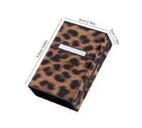 UPKOCH Leopard Print Cigarette Case with Magnetic Buckle Plastic Protective Cover for Cigarettes Portable Storage Box for Smokers Pressure Resistant and Compact Holder for Men and Women