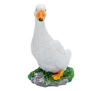 UPKOCH Lifelike Duck Figurine Garden Decoration Resin Sculpture for Outdoor Patio Lawn Landscape Craft Ornament Creative White Model