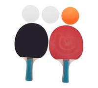 UPKOCH Lightweight Non Skid Table Tennis Rackets with Comfortable Grip for Indoor and Outdoor Training Durable Double Sided Sponge Bats with Balls for Hand Eye Coordination and Family Fun