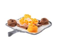 UPKOCH Little PET Training Mat Nose Work Feeding Mat Non-Slip Bottom Polar Fleece Material 30X30Cm Creative Design for Foraging and Soothing Small Pets like Rabbits and Guinea Pigs