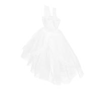UPKOCH Lovely Doll Clothes Wedding Dress Replacement Prop White Miniature Doll Costume Photo Shoot and Dress