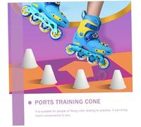 UPKOCH Luminous PE Roller Skating Training Cones with Glow Markers and Carry Bag Anti- Sports Roadblock for Indoor Outdoor Agility Practice