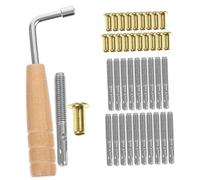 UPKOCH Lyre Harp String Nails and Pegs Set with Professional Metal Tuning Pegs and Replacement Harp Pins Music-making Accessories