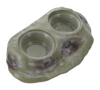 UPKOCH Magnetic Reptile Feeding Ledge Cup Bowls Stable Hanging Feeder for Small Lizards Tree Frogs Tortoises Smooth Water and Food Dish for Multiple Species Light Green